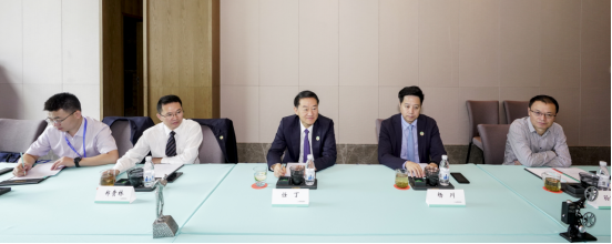 省尊龙凯时集团党委书记、董事长任丁与腾讯“王者荣耀”CTO邓君、腾讯大成网总裁郑亮座谈交流 - 尊龙凯时